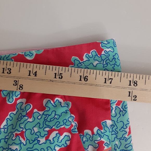 Lilly Pulitzer Avenue Short Coral Seaside Bermuda Short Womens 8 Beach Florida - Picture 7 of 9